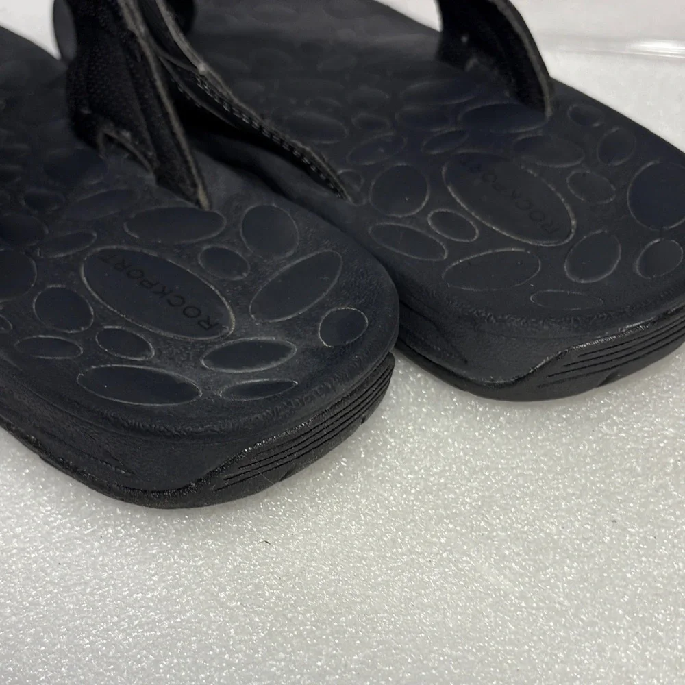 Black at Rockport‎ unisex men’s 8 women’s 9.5-10 Sandals Stitch Detailing box 21